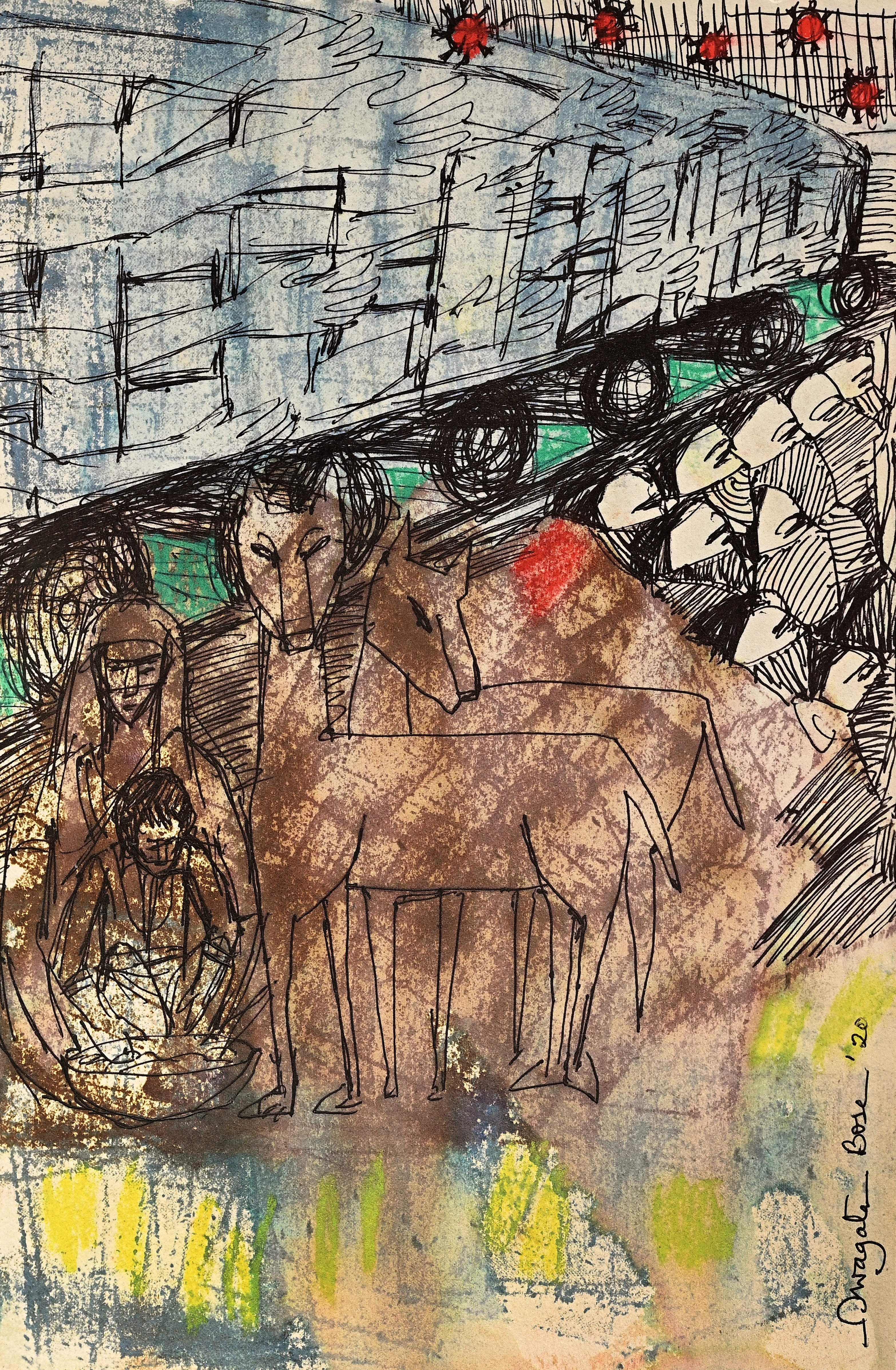 Figurative painting by Swagata Bose